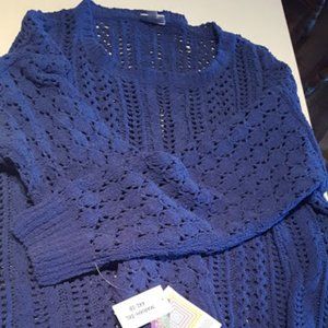 NWT LuLaRoe Mariah Purple Sweater 3X(fits1-2X)